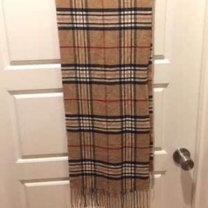 Cashmere classic plaid check scarf